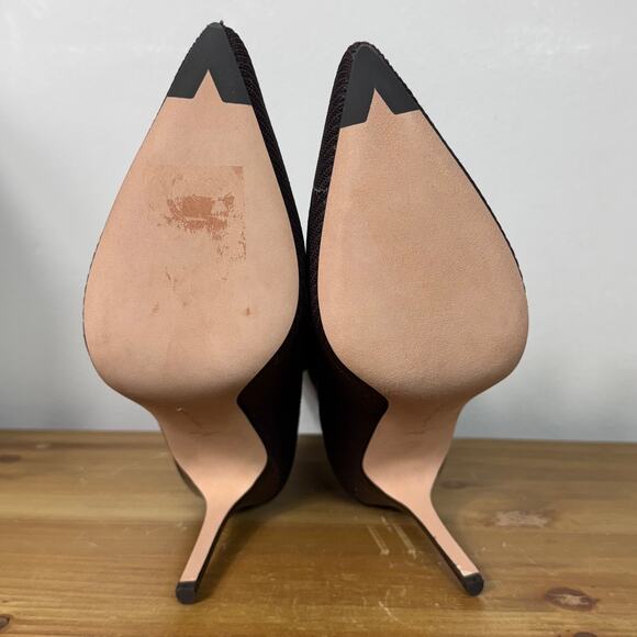 New Veronica Beard Lisa Knit Stiletto Booties in Espresso Women's Size 9 - Picture 8 of 9